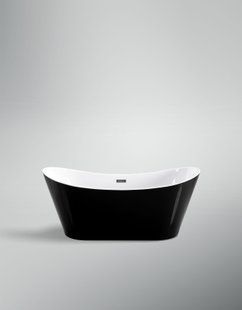 Ванна акриловая отдельностоящая VBI Marmolada 170x75 black VBI-070317, Черный/золото