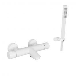 Термостат для ванны Paffoni Light white matt LIQ023BO, Белый матовый