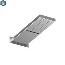 Душевая система скрытого монтажа Paffoni Cascade Shower с термостатом на 3 потребителя с верхним душем 160x530 мм steel KITLEQ519ST/M520, Нержавеющая сталь