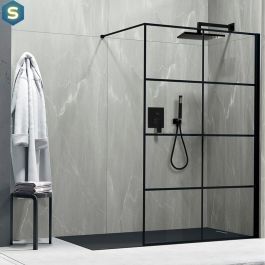 Душова система прихованого монтажу Paffoni Shower на 2 споживача з верхнім душем 300x300 мм black matt KITEL015NO/M300, Черный матовый
