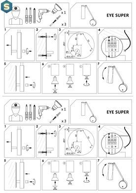 Бра Nowodvorski 6501 Eye super GU10 1x10W IP20 Bl