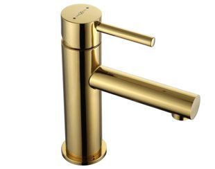 Змішувач для умивальника Mexen Elba gold низький MEX-74100-50, Золотий