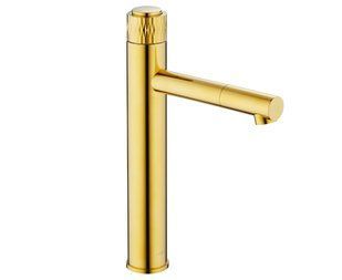 Змішувач для умивальника Mexen diamond gold високий MEX-71510-50, Золотий
