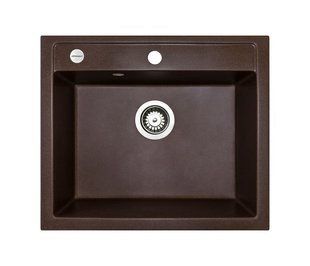 Кухонная мойка Adamant Prizma 590x495x200 коричневый 427223, Цемент матовый