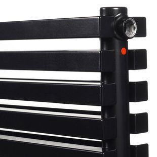 Дизайнерский радиатор Betatherm Quantum 2 H-285 мм, L-1600 мм горизонтальный с боковым подключением BQH 2160/07 9005M 34, Черный матовый