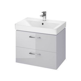 Тумба с умывальником Cersanit Lara Mille Slim 60 серая S801-358