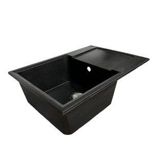 Кухонная мойка Adamant Horizon Medium 700x500x230 чорный 0000000000, Черный/золото