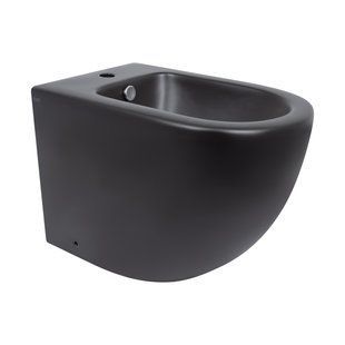 Биде напольное Qtap Robin 565x360x405 Black matt QT13442141CMB, Черный матовый