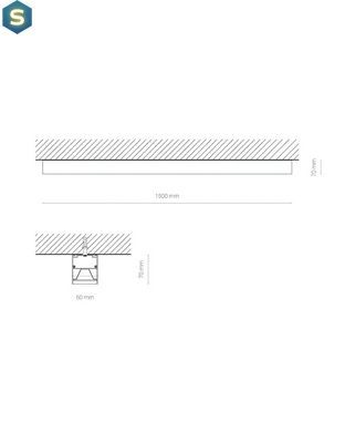 Линейный светильник Nowodvorski 10215 Cl Office Pro LED 40W 3000K 4820Lm IP20 Wh