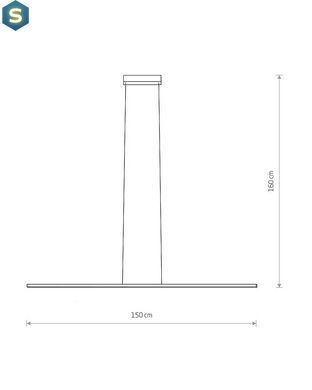 Підвісний світильник Nowodvorski 10364 Bar LED 1x30W 3000K 1000Lm IP20 Bl