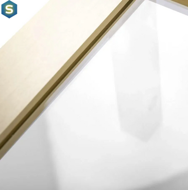 Душова стінка Rea Aero 120 brushed gold REA-K4702, прозорий, золотий