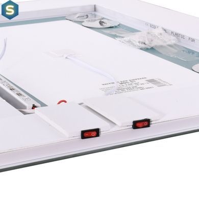 Дзеркало Unio MRR-01 SQR-AA-H 700 x 800 mm LED FL з підігрівом 000027269