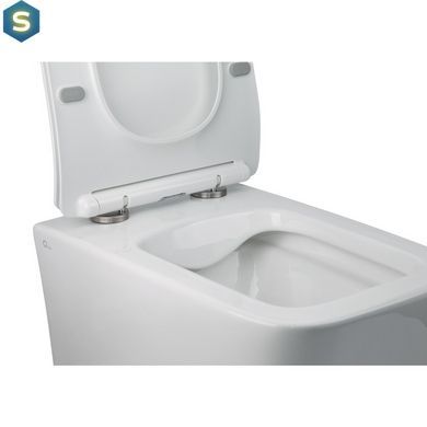 Набор: Qtap инсталляция 3 в 1 Nest QT0133M425 с панелью смыва квадратной QT0111M06028CRM + унитаз с сиденьем Crow QT05335170W