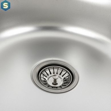Кухонна мийка з нержавіючої сталі Platinum декор 7750 (0,6/170 мм), L, Decor