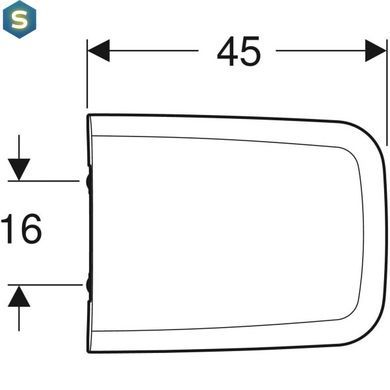 Сидение для унитаза Geberit iCon Square 571910000 Soft Close, Белый