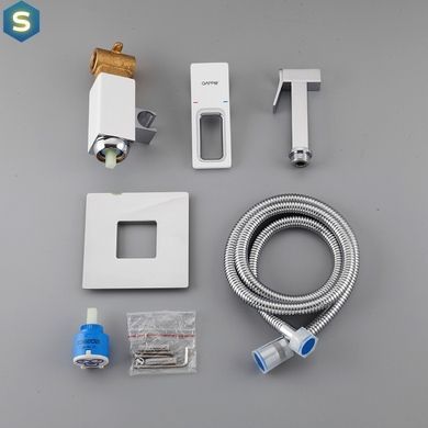 Набор гигиенического душа скрытого монтажа белый Gappo 1/8 G7217-8, Белый