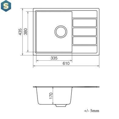 Кухонная мойка VANKOR Easy EMP 02.62 Beige
