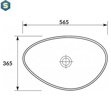 Умивальник на стільницю асиметричний Cersanit Moduo 55 K116-052