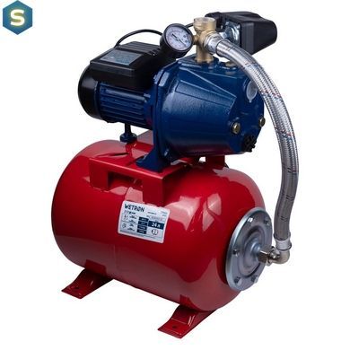 Насосная станция Wetron 0,75 кВт бак 24 л чавун.корпус 775042/24