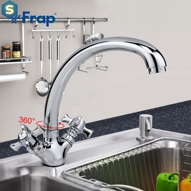 Смеситель для кухни буксовый гайка Frap 1/10 F4224 (H24), Хром