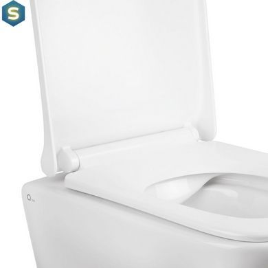 Унітаз підвісний Qtap Tern безобідковий з сідінням Soft-close QT1733052ERW, Білий