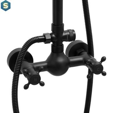 Душевая система Yoka Dixi black BP.DIXI BLK, Черный матовый