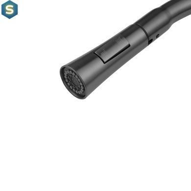 Змішувач для кухні з висувним виливом Kroner KRP Graz - GRP030-T, Графит