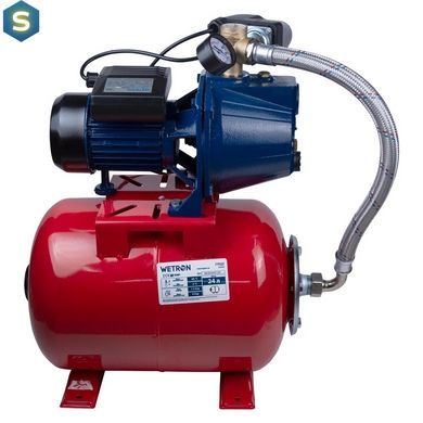 Насосная станция Wetron 0,75 кВт бак 24 л чавун.корпус 775042/24