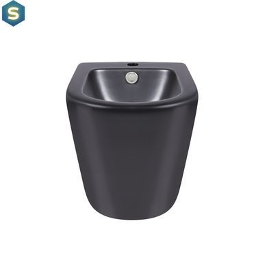 Біде підлогове Qtap Robin 565x360x405 Black matt QT13442141CMB, Черный матовый