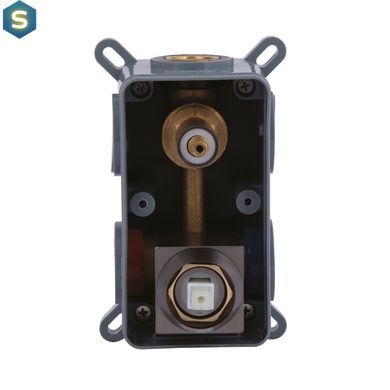 Душевая система для душа Qtap Gemini скрытого монтажа на два потребителя QTGEM113GMB45698 Gunmetal Black PVD, Шлифованный черный хром