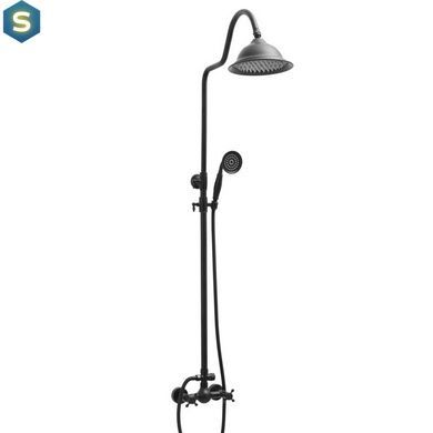 Душевая система Yoka Dixi black BP.DIXI BLK, Черный матовый