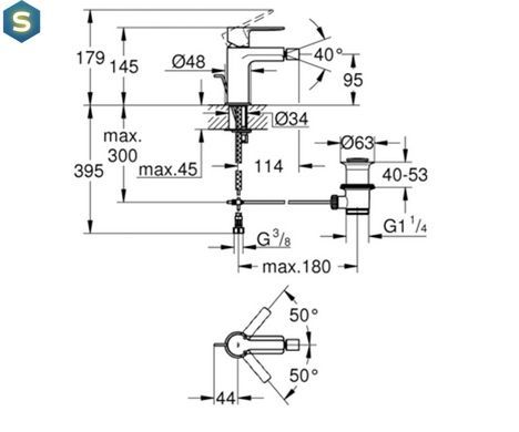 Смеситель для биде Grohe Lineare 33848001