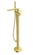 Смеситель для ванны Kohlman Experience brushed gold напольный QF1165EGDB, Золотой