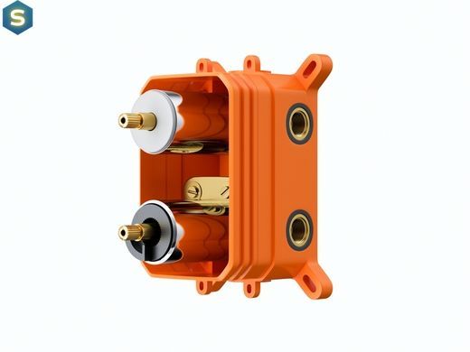Душова система прихованого монтажу Corsan Lugo хром + BOX з термостатом Z03TCH, Хром