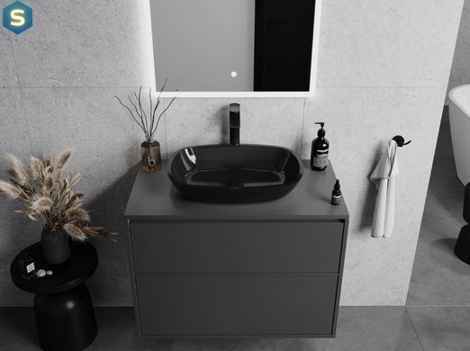 Умивальник Mexen Araks black накладний MEX-24155470, Черный матовый