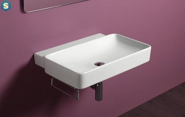 Умивальник підвісний Simas Flow 69x50 FL01, Білий