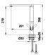 Змішувач для кухні Kohlman Boxine chrome QB140B, Хром