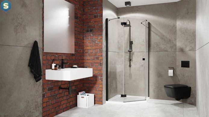 Душевая кабина Radaway Essenza New Black PTJ 80x80х200 385010-54-01L + 385049-54-01