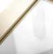 Душова стінка Rea Aero 120 brushed gold REA-K4702, прозорий, золотий