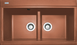 Кухонная мойка Adamant Similar 885x505x230 terra-cotta 376223, Цемент матовый