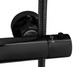 Душова система Rea Lungo black glossy з термостатом та виливом REA-P8763, Черный матовый
