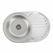 Кухонна мийка з нержавіючої сталі Platinum декор 7750 (0,6/170 мм), L, Decor