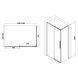 Душевая кабина Eger A Lany 120x80 без поддона 599-550/1 Black
