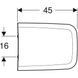 Сидение для унитаза Geberit iCon Square 571910000 Soft Close, Белый