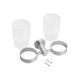 Стакан двойной для ванной комнаты Kroner KRP Edelstahl Klassisch - ESG3708 CV025663, Хром матовый