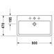 Умивальник Duravit Vero 80x47 2350800027, Білий