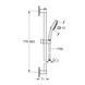 Душевой гарнитур Grohe QuickFix Vitalio Comfort 110 26932001, Хром