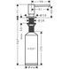 Дозатор кухонний Hansgrohe A41 500 ml врізний Brushed Black 40438340