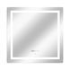 Зеркало Qtap Mideya 800x800 с LED-подсветкой Touch, с антизапотеванием, с часами, диммером яркости QT2078NCF8080W