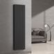 Вертикальний радіатор Navin Ellipse Double 480x1800-8, anticor, чорний муар 10-012033-4880, Черный матовый
